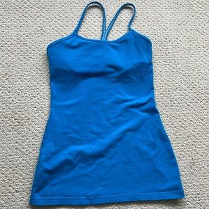 Lululemon Power Y Tank Blue Size 4
